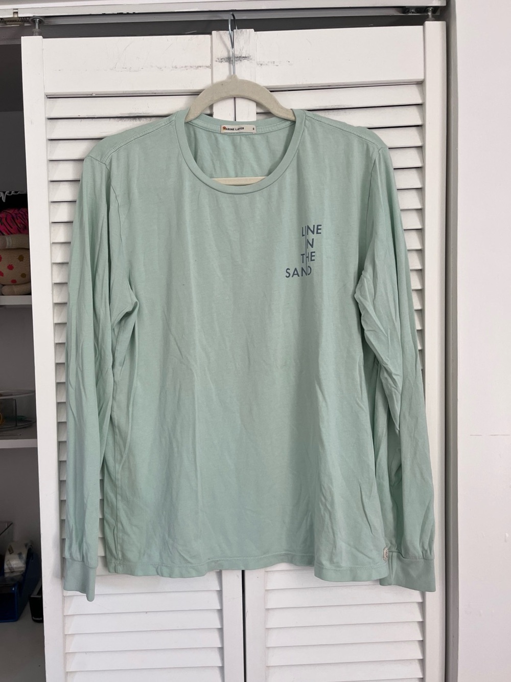 Marine Layer Line in the Sand Long Sleeved Tee